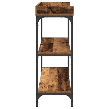 Konsolentisch Alte Eiche 100x30x80 cm Ingenieusholz und Stahl