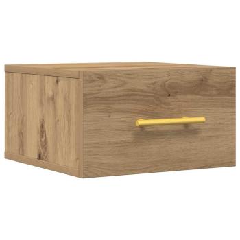 Nachttisch Wandmontiert Artisan Eiche 35x35x20 cm