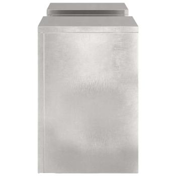 Outdoor Pflanzenstände Säule 2 Stück 24x24x35 cm Edelstahl