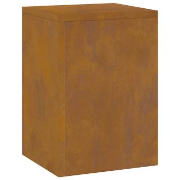 Pflanzensäulen für draußen 2 Stück 24x24x35 cm Wetterfeststahl