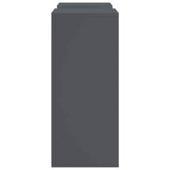 Outdoor Pflanzenständer Säule 2 Stück Anthrazit 24x24x55 cm Stahl