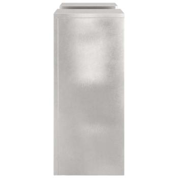 Outdoor Pflanzenständer Säule 2 Stück 24x24x55 cm Edelstahl