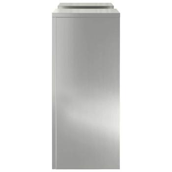 Außen Pflanzenständer Säule 2 Stück 24x24x55 cm Galvanisiertes Stahl