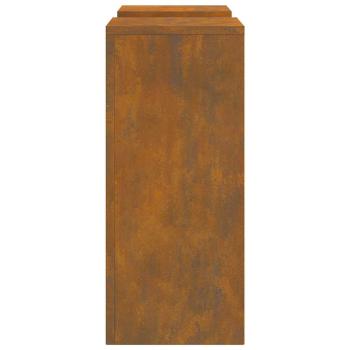 Outdoor Pflanzenständer Säule 2 Stück 24x24x55 cm Wetterfestes Stahl