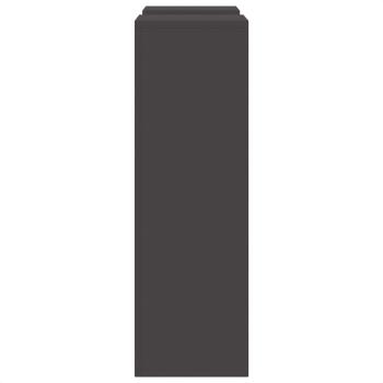 Outdoor Pflanzenständer Säule 2 Stück Schwarz 24x24x75 cm Stahl