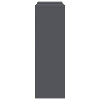 Pflanzenständer Außen Säule 2 Stück Anthrazit 24x24x75 cm Stahl