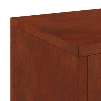 Outdoor Pflanzenstände Säule 2 Stück 24x24x75 cm wetterfester Stahl