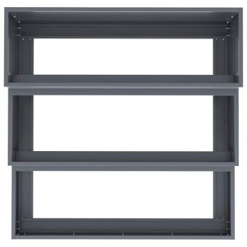 Gartenpflanzer 3-stufig 90x90x35 cm Anthrazitstahl