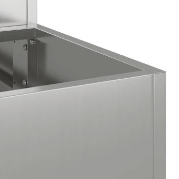 Gartenpflanzer 3-stufig 90x90x35 cm aus galvanisiertem Stahl