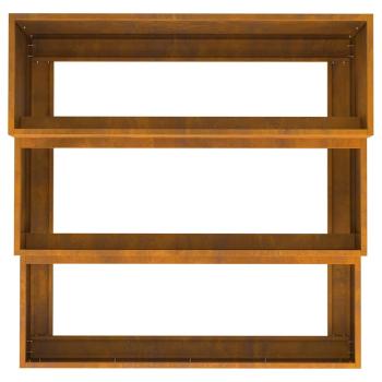 Gartenpflanzer 3-stufig 90x90x35 cm Wetterfestes Stahl