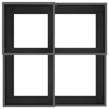 Gartenpflanzer 80x80x48 cm Schwarz Stahl