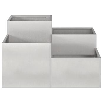 Garten Pflanztopf 80x80x48 cm Edelstahl