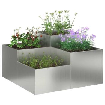 Gartenpflanze 100x100x48 cm Verzinkter Stahl