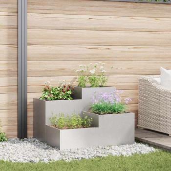 ARDEBO.de - Gartenpflanzer 80x80x60 cm Edelstahl