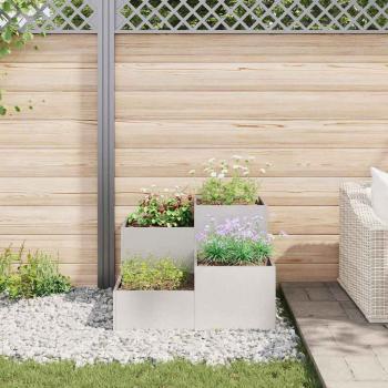 Gartenpflanzer 80x80x60 cm Edelstahl