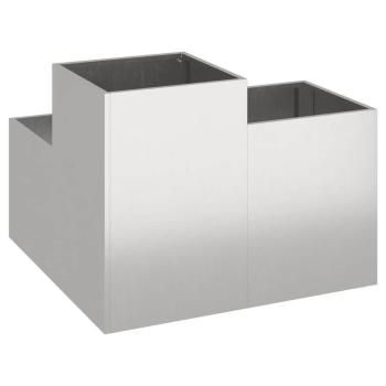 Gartenpflanzer 80x80x60 cm Edelstahl