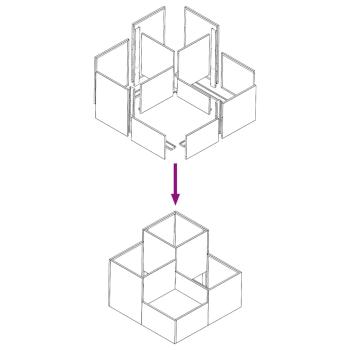 Gartenpflanzer 80x80x60 cm Wetterstahl