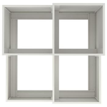 Gartenpflanzer 100x100x60 cm Weiß Stahl