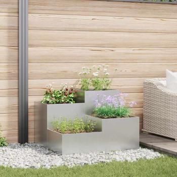 ARDEBO.de - Gartenpflanzer 100x100x60 cm Galvanisiertes Stahl