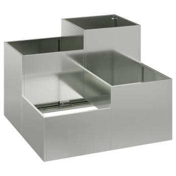 Gartenpflanzer 100x100x60 cm Galvanisiertes Stahl