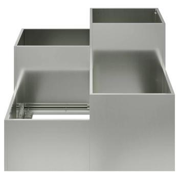 Gartenpflanzer 100x100x60 cm Galvanisiertes Stahl