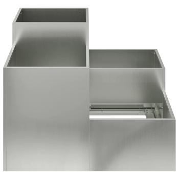 Gartenpflanzer 100x100x60 cm Galvanisiertes Stahl