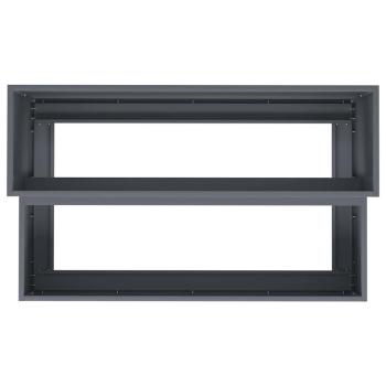 Gartenpflanzer 2-stufig 100x60x45 cm anthrazit Stahl