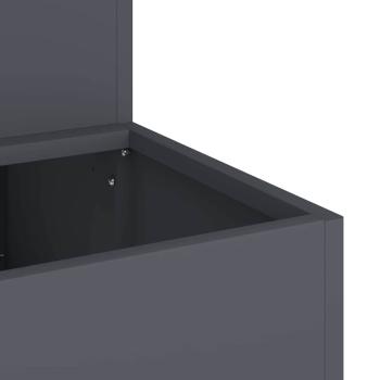 Gartenpflanzer 2-stufig 100x60x45 cm anthrazit Stahl