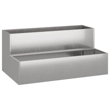 Gartenpflanzer 2-Tier 100x60x45 cm Edelstahl