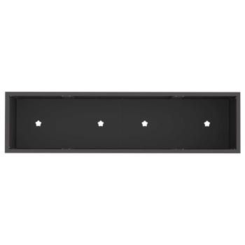 Hochbeet 100x26x82 cm Schwarz Stahl