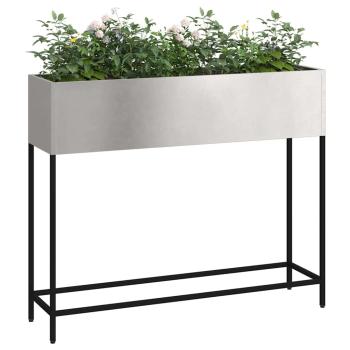 Hochbeet 100x26x82 cm Edelstahl