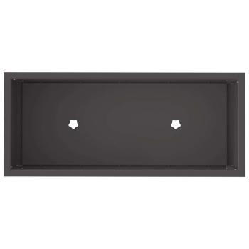 Hochbeet 60x26x45 cm Schwarz Stahl
