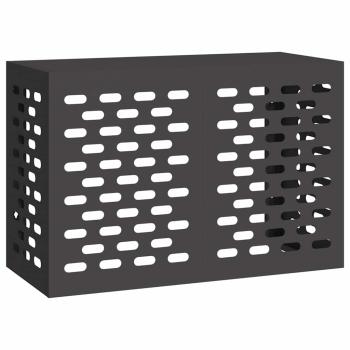 Klimaanlagenabdeckung schwarz 90x40x60 cm Stahl