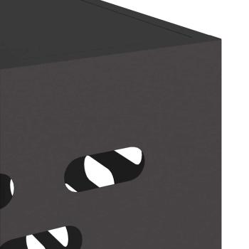 Klimaanlagenabdeckung Schwarz 90 x 40 x 60 cm Stahl