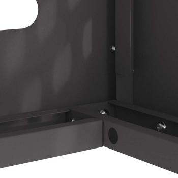 Klimaanlagenabdeckung Schwarz 90 x 40 x 60 cm Stahl