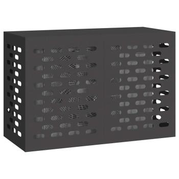 Klimaanlagenabdeckung schwarz 90x40x60 cm Stahl