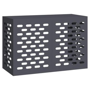 Klimaanlagenabdeckung Anthrazit 90x40x60 cm Stahl