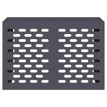 Klimaanlagenabdeckung Anthrazit 90x40x60 cm Stahl
