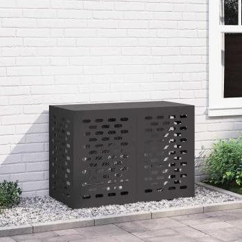 ARDEBO.de - Klimaanlagenabdeckung schwarz 100x50x70 cm