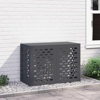ARDEBO.de - Klimaanlagenabdeckung Anthrazit 100x50x70 cm aus Stahl