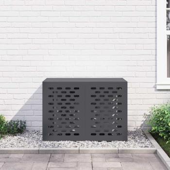 Klimaanlagenabdeckung Anthrazit 100x50x70 cm aus Stahl