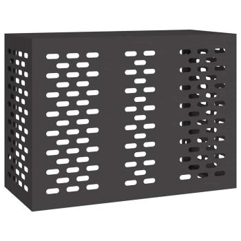 Klimaanlagenabdeckung Schwarz 110x50x80 cm Stahl