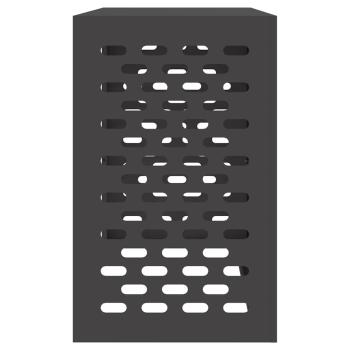 Klimaanlagenabdeckung Schwarz 110x50x80 cm Stahl