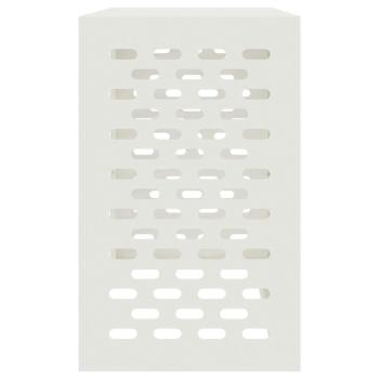 Klimaanlagenabdeckung weiß 110x50x80 cm Stahl