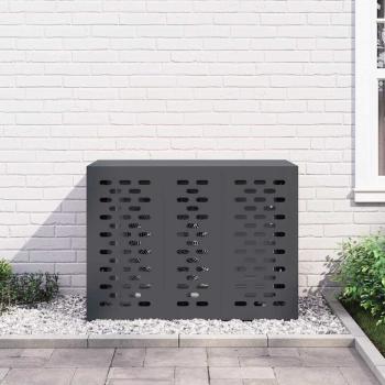 Klimaanlagenabdeckung Anthrazit 110x50x80 cm aus Stahl