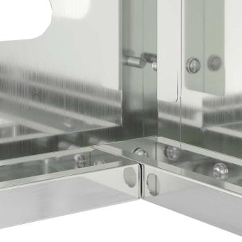 ARDEBO.de - Abdeckung für Klimaanlage 110x50x80 cm aus verzinktem Stahl