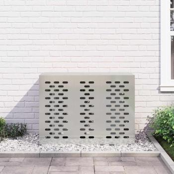 Klimaanlagenabdeckung Silber 110 x 50 x 80 cm Verzinkter Stahl