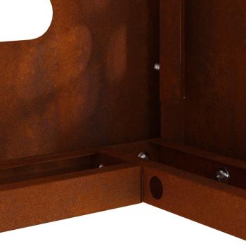 Klimaanlagenabdeckung Rostoptik 110 x 50 x 80 cm