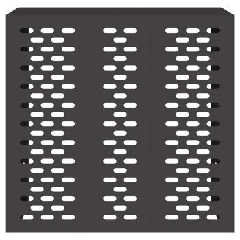 Klimaanlagenabdeckung Schwarz 110x50x105 cm