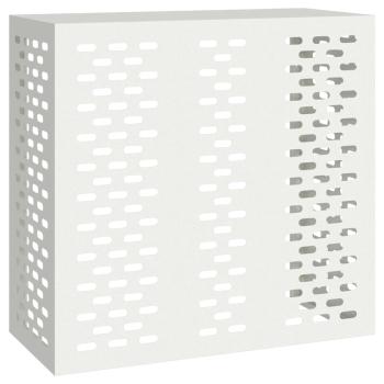 Klimaanlagenabdeckung Weiß 110x50x105 cm Stahl